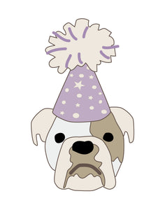 Birthday Puppy Posters - lavender