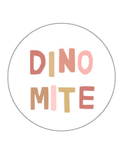 Load image into Gallery viewer, Dinosaur Party circles - pink
