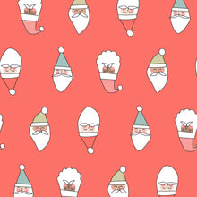 Load image into Gallery viewer, Pattern Cutie - Repeating Seamless Pattern- Retro Christmas Santa - red multi