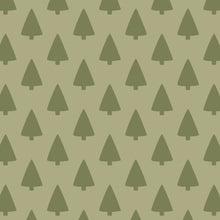 Load image into Gallery viewer, Pattern Cutie - Repeating Seamless Pattern- Retro Christmas Trees - green