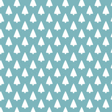Load image into Gallery viewer, Pattern Cutie - Repeating Seamless Pattern- Retro Christmas Tree- blue