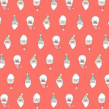 Load image into Gallery viewer, Pattern Cutie - Repeating Seamless Pattern- Retro Christmas Santa - red multi