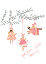 Load image into Gallery viewer, Angels Are &#39;Round &#39;About Us Ornaments wall art poster and cards