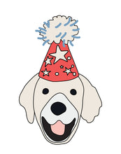 Load image into Gallery viewer, Birthday Puppy Posters - blue