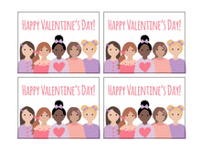 Load image into Gallery viewer, Bow Girls Valentine/Galentine Cards