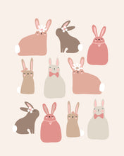 Load image into Gallery viewer, Hoppy Easter Bunnies - pink