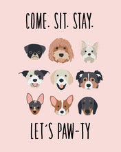 Load image into Gallery viewer, PUPPY PARTY AND POSTER COLLECTION - New 2.0 Puppies with pink