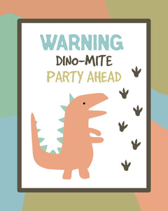 Dinosaur Party Pack - blue green