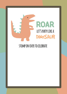 Dinosaur Party Pack - blue green