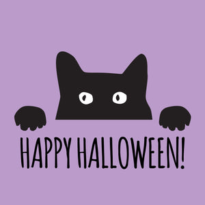 Happy Spooky Ghost, Pumpkin and Black Cat Halloween Cards and Tags