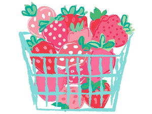 Basket of Strawberries wall art
