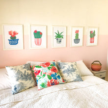 Load image into Gallery viewer, Cactus Flower Wall Art Collection - bright