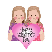 Load image into Gallery viewer, Custom Valentine Cards - two people/pets