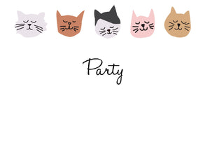 Kitty Cat Party Invitations