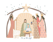 Load image into Gallery viewer, He is the Gift, Christmas Nativity Art -  digital download