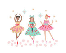 Load image into Gallery viewer, Christmas Holiday Nutcracker Ballerina Group Wall Art Poster
