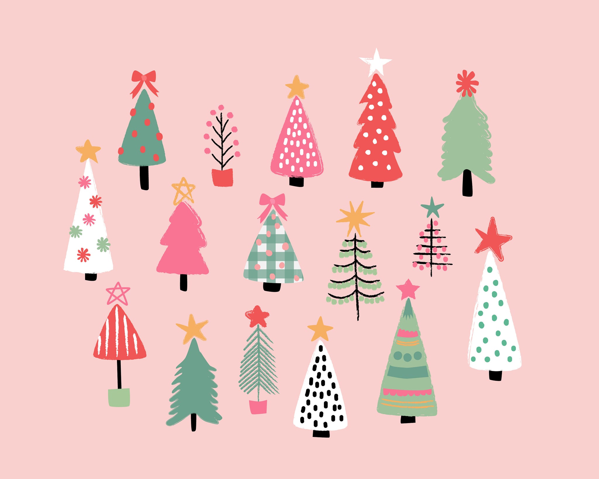 Download White Christmas Tree Clipart Wallpaper | Wallpapers.com