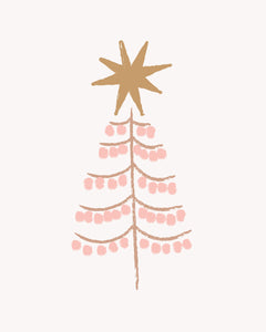 All the Trees Christmas Holiday Wall art and Cards - neutrals