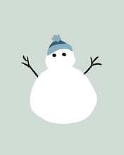 Load image into Gallery viewer, Silly Snowmen Blue