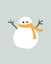 Load image into Gallery viewer, Silly Snowmen Blue