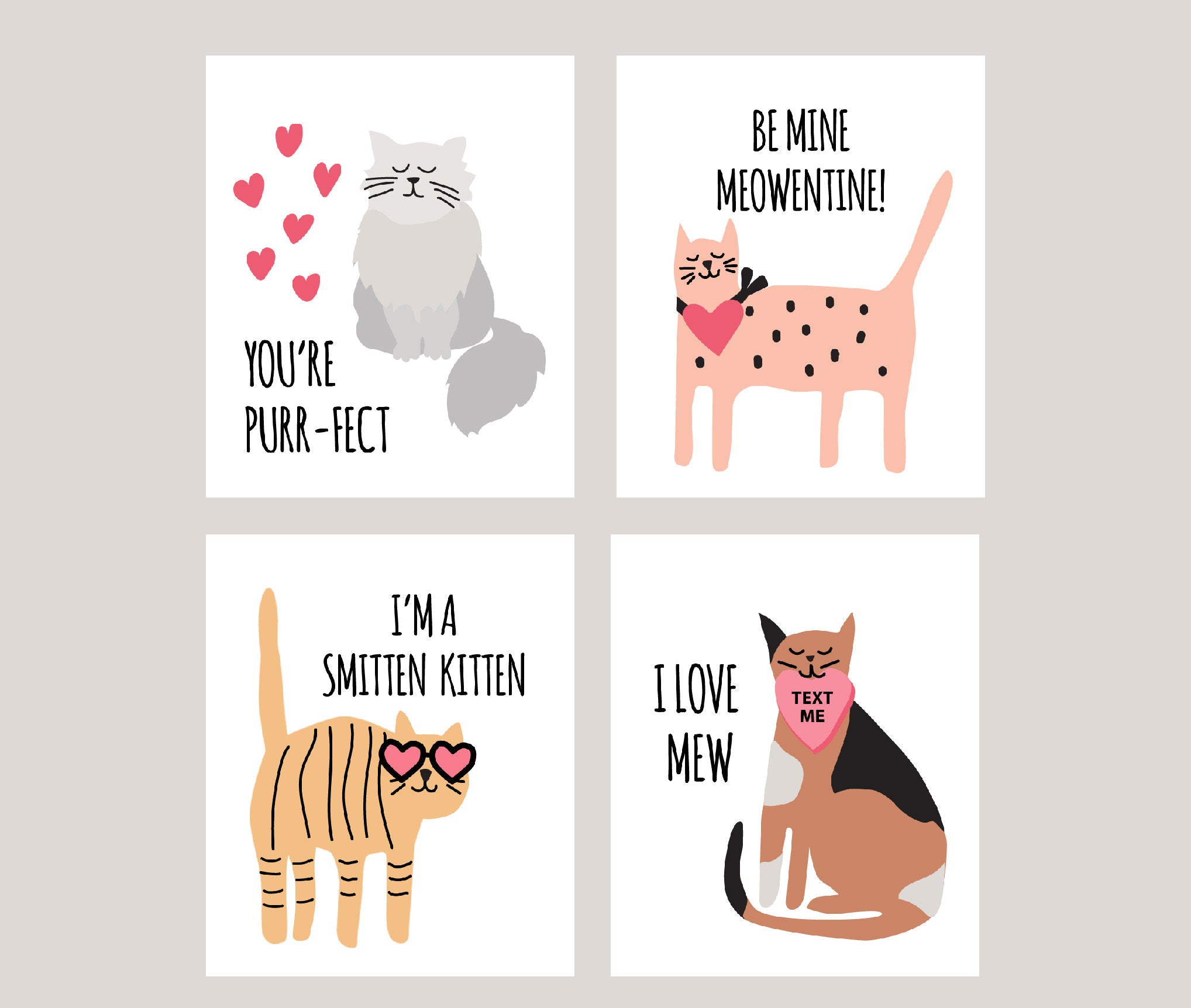 Kitty Valentine Card 