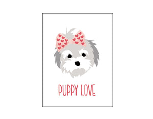 Simple Puppy Valentines Cards