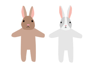 Bunny Paper Dolls Coloring Pages