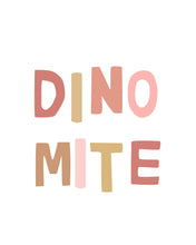 Load image into Gallery viewer, Dinosaur Posters Wall Art - pink