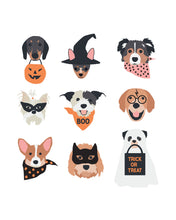 Load image into Gallery viewer, Halloween Puppies Poster - new puppies 2.0