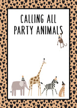 Load image into Gallery viewer, Wild Animals Party Pack - tan