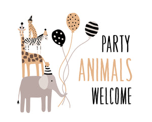 Wild Animals Party Pack - tan