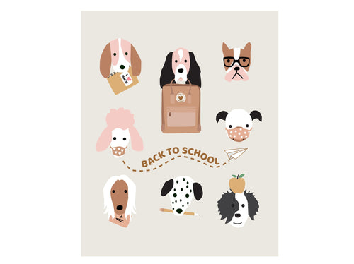 Back to School Puppies- 3 color options