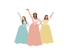 Load image into Gallery viewer, Schuyler Sisters from Hamilton - posters and cards