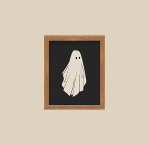 Vintage Halloween Illustration Posters Ghosts