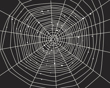 Load image into Gallery viewer, Vintage Halloween Illustration Posters Spiderweb