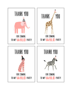 Wild Animals Party Pack - pink