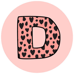 Wild Animals party circles for banner, labels, tags - pink