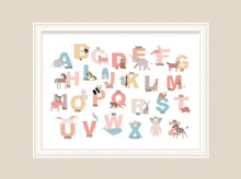 Load image into Gallery viewer, Alphabet Animals Poster Wall Art