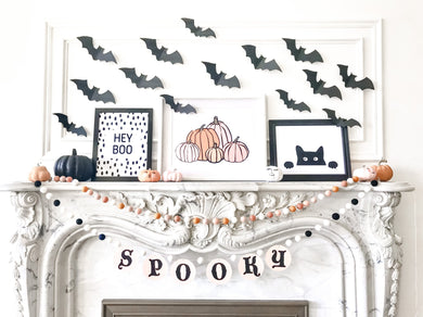 Bat Pattern for Halloween Wall Decor