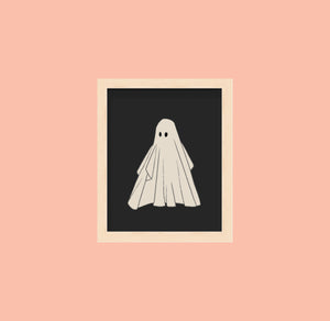Vintage Halloween Illustration Posters Ghosts