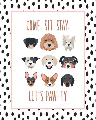 PUPPY PARTY AND POSTER COLLECTION - New 2.0 puppies with dots