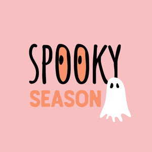 Spooky Season Halloween Wall art and Ghost Pattern