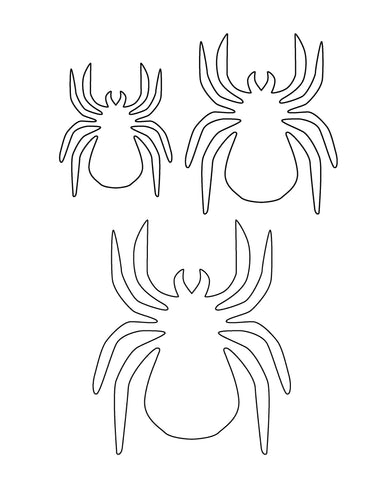 Spider Pattern for Halloween Wall Decor