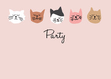 Load image into Gallery viewer, Kitty Cat Party Pack Pink -  Invitation, Posters, Cards
