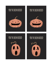 Load image into Gallery viewer, Vintage Halloween You&#39;ve been Booed Cards and Tags