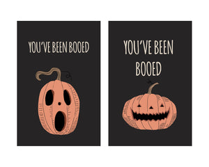 Vintage Halloween You've been Booed Cards and Tags