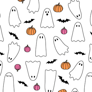 Spooky Season Halloween Wall art and Ghost Pattern