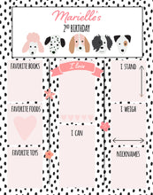 Load image into Gallery viewer, Birthday Poster for Puppy Parties- Custom design