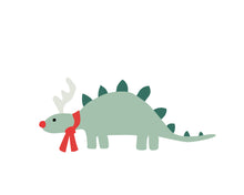 Load image into Gallery viewer, Christmas Dinosaurs - Blue