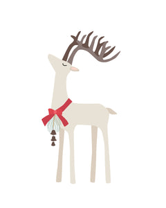 Scandi Reindeer, Gnomes and Christmas Trees - Bright